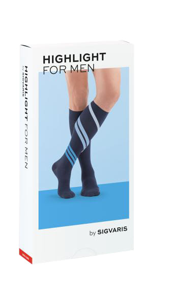 Sigvaris Highlight Men Gambaletto Normale Punta Chiusa Marine S