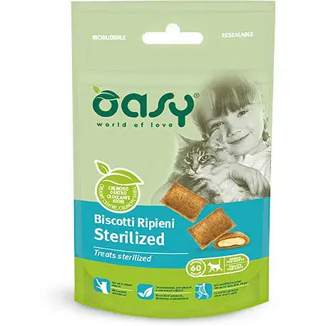 Oasy Snack Cat Biscotti Ripieni Sterilized 60 G