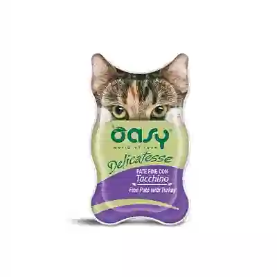 OASY WET CAT DELICATESSE PATE' CON TACCHINO 85 G