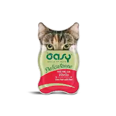 OASY WET CAT DELICATESSE PATE' CON VITELLO 85 G