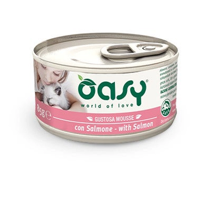 Oasy Wet Cat Mousse Con Salmone 85 G
