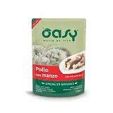 OASY WET CAT POLLO CON MANZO 70 G