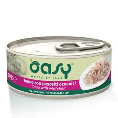 OASY WET CAT TONNO CON PESCETTI OCEANICI 150 G OASY WET CAT TONNO CON PESCETTI OCEANICI 150 G