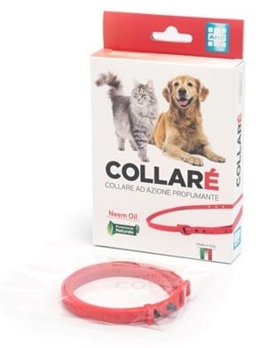 COLLARE' COLLARE PER CANI E GATTI AD AZIONE PROFUMANTE ROSSO CON OLIO DI NEEM
