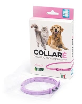 COLLARE' COLLARE PER CANI E GATTI AD AZIONE PROFUMANTE ROSA CON OLIO DI NEEM