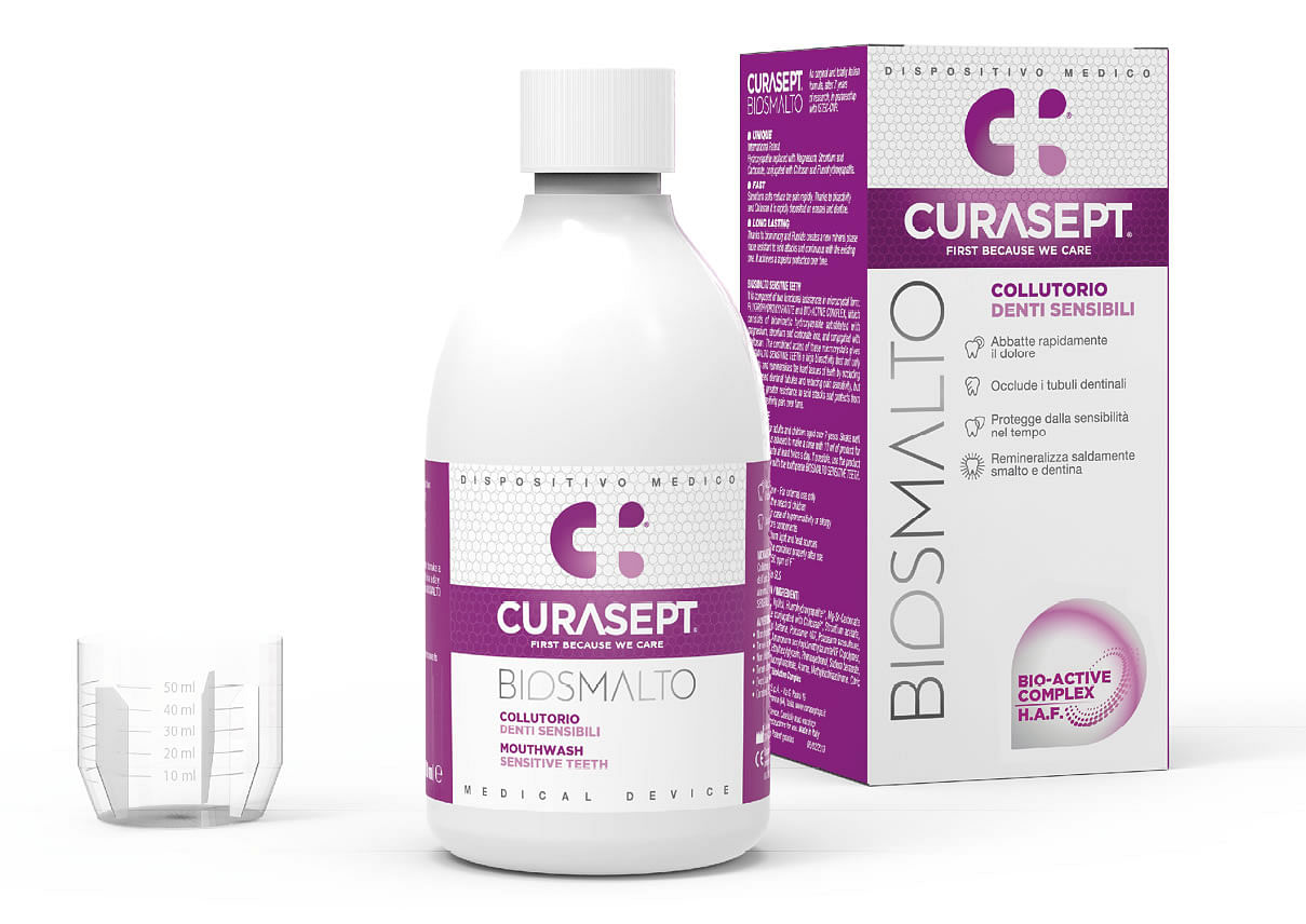 Curasept Biosmalto Collutorio Denti Sensibili 300 Ml