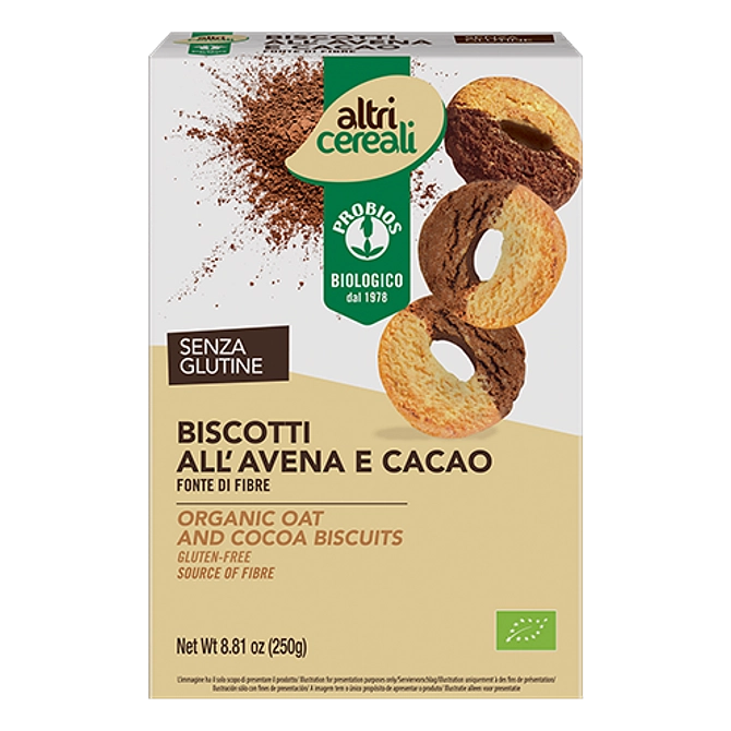 Altricereali Biscotti All' Avena E Cacao 250 G