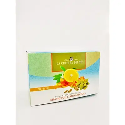 LA CULTURA DEL TE' INFUSO ARANCIO E CARDAMOMO 20 FILTRI LA CULTURA DEL TE' INFUSO ARANCIO E CARDAMOMO 20 FILTRI