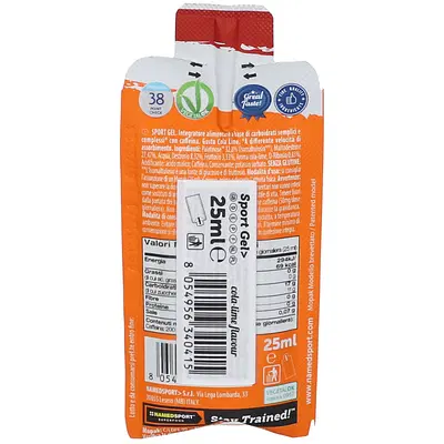 SPORT GEL COLA LIME 25 ML SPORT GEL COLA LIME 25 ML