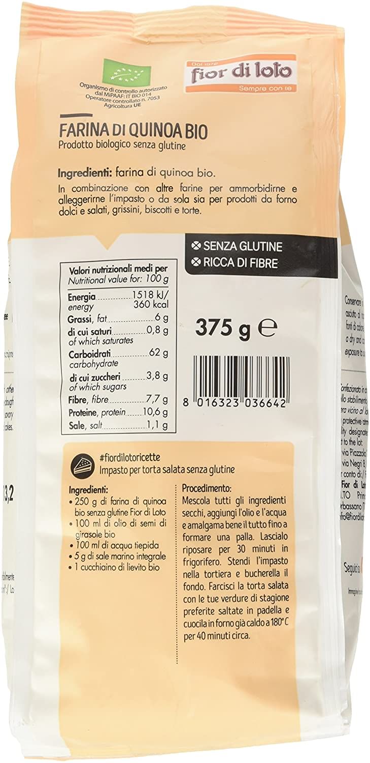 FARINA QUINOA SENZA GLUTINE BIO 375 G