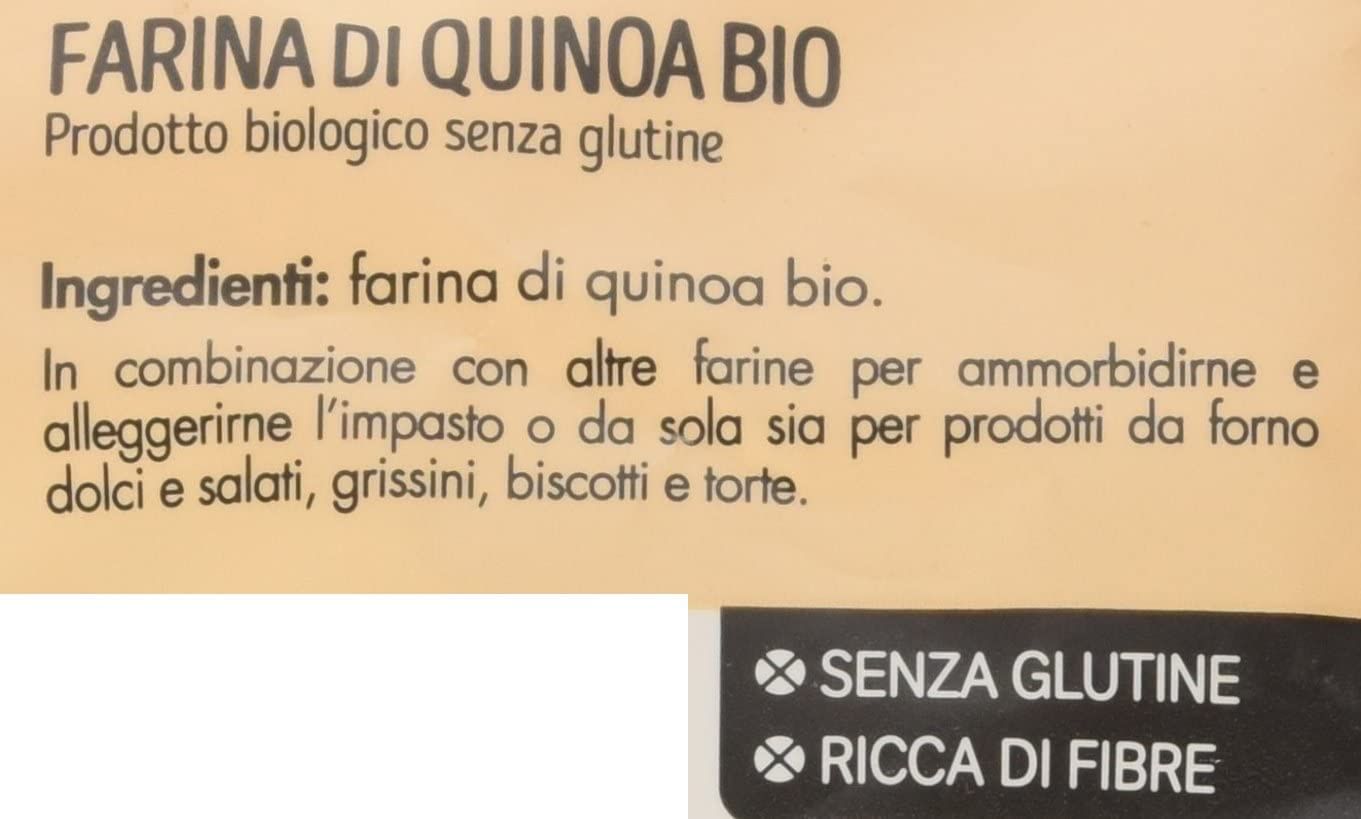 FARINA QUINOA SENZA GLUTINE BIO 375 G