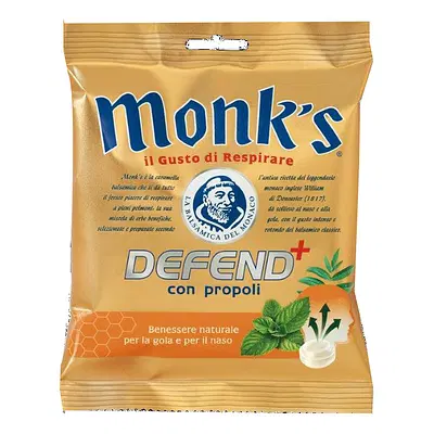MONKS CARAMELLE DEFEND PROPOLI 46 G MONKS CARAMELLE DEFEND PROPOLI 46 G