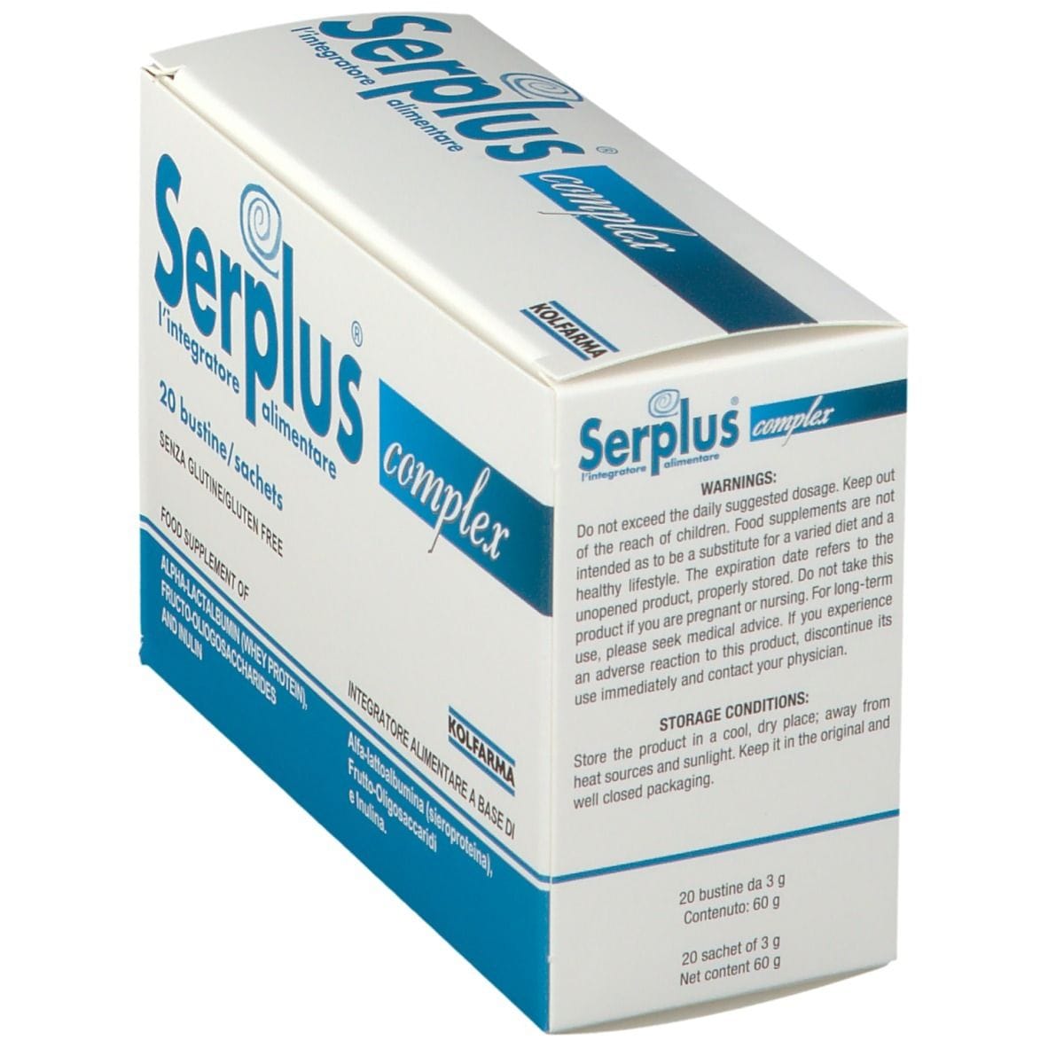 SERPLUS COMPLEX 20 BUSTINE DA 3 G CON STEVIA
