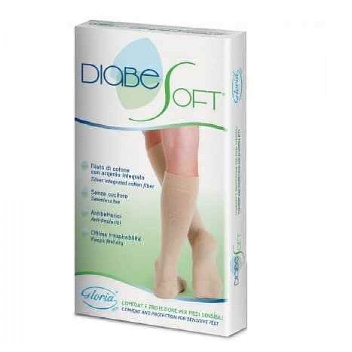 Diabesoft Calzino Beige Misura L 1 Paio