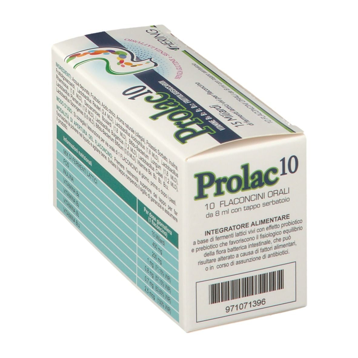 PROLAC10 FERMENTI LATTICI 15 MILIARDI 10 FLACONCINI 8 ML