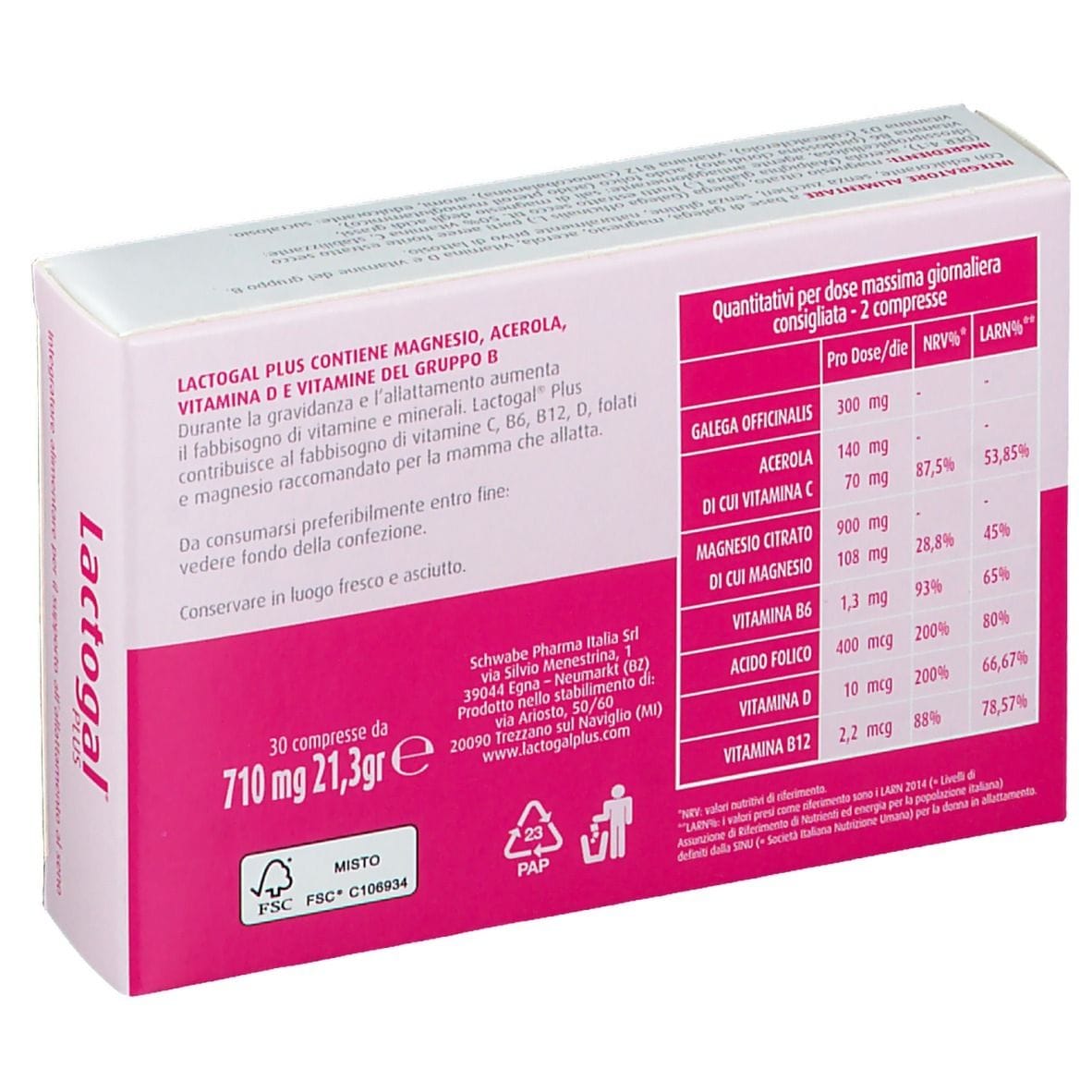 LACTOGAL PLUS 30 COMPRESSE