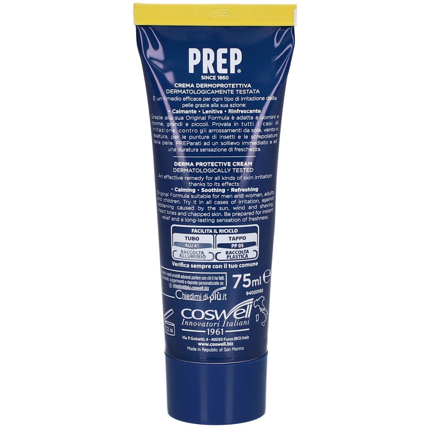 PREP CREMA DERMOPROTETIVA TUBO 75 ML