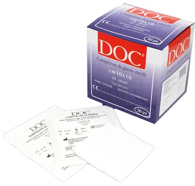 GARZA COMPRESSA STERILE 12/8 18X40 CM 12 PEZZI GARZA COMPRESSA STERILE 12/8 18X40 CM 12 PEZZI