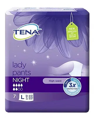 MUTANDINA ASSORBENTE TENA LADY PANTS NIGHT LARGE 7 PEZZI MUTANDINA ASSORBENTE TENA LADY PANTS NIGHT LARGE 7 PEZZI