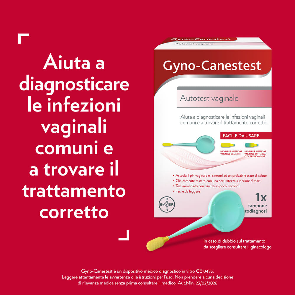 GYNOCANESTEST TAMPONE VAGINALE