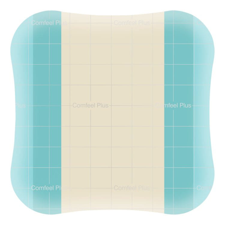 MEDICAZIONE SPECIALE ATTIVA CON IDROCOLLOIDE CON BORDI SMUSSATI COMFEEL PLUS 20X20 CM 5 PEZZI