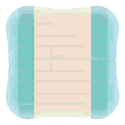 MEDICAZIONE SPECIALE ATTIVA CON IDROCOLLOIDE CON BORDI SMUSSATI COMFEEL PLUS 20X20 CM 5 PEZZI