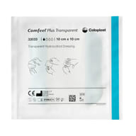 MEDICAZIONE SPECIALE ATTIVA TRASPARENTE CON IDROCOLLOIDE COMFEEL PLUS 10X10 CM 10 PEZZI