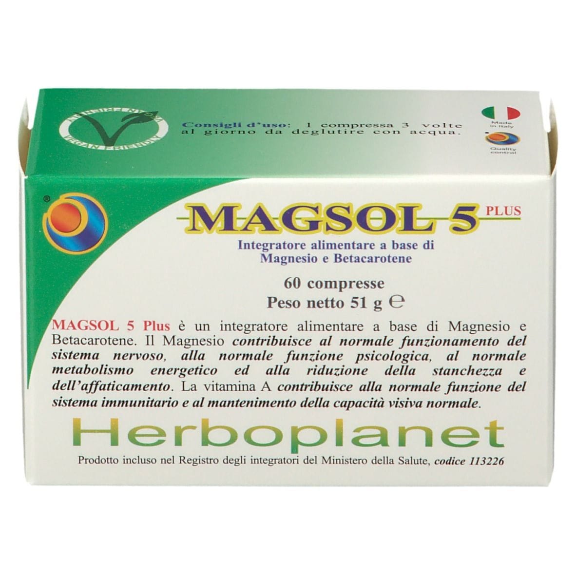 MAGSOL 5 PLUS 60 COMPRESSE