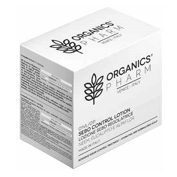 Organics Pharm Sebo Control Lotion Neem, Eucalyptus And Alpaflor 6 Fiale Da 6 Ml