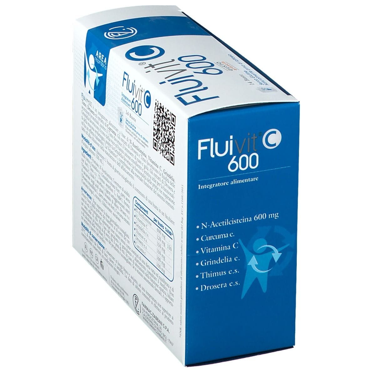 FLUIVIT C 600 14 BUSTINE GUSTO ARANCIA SENZA GLUTINE NATURALMENTE PRIVO DI LATTOSIO