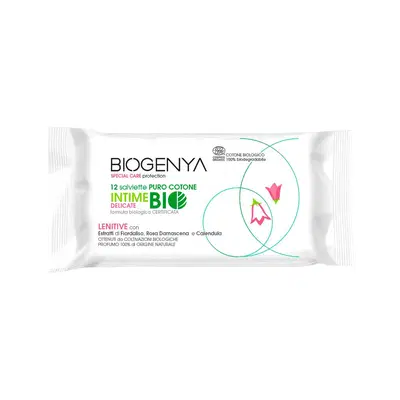 BIOGENYA OED SALVIETTE INTIME COTONE BIO DELICATA 12 PEZZI BIOGENYA OED SALVIETTE INTIME COTONE BIO DELICATA 12 PEZZI
