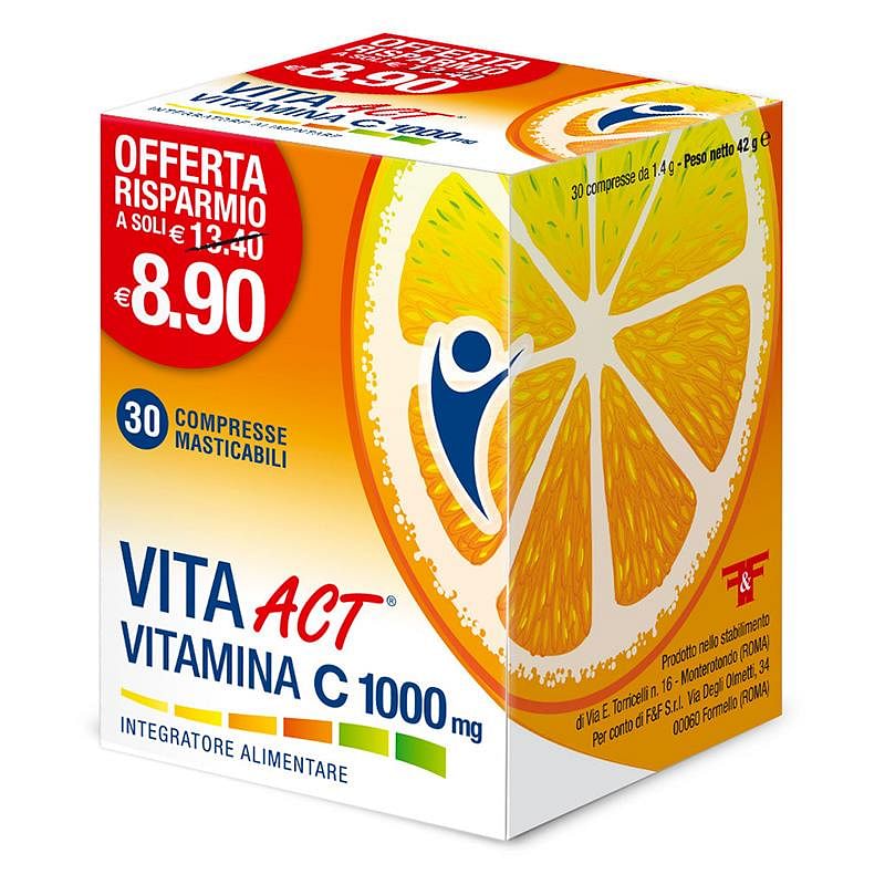 Vita Act Vitamina C 1000 Mg 30 Compresse Masticabili