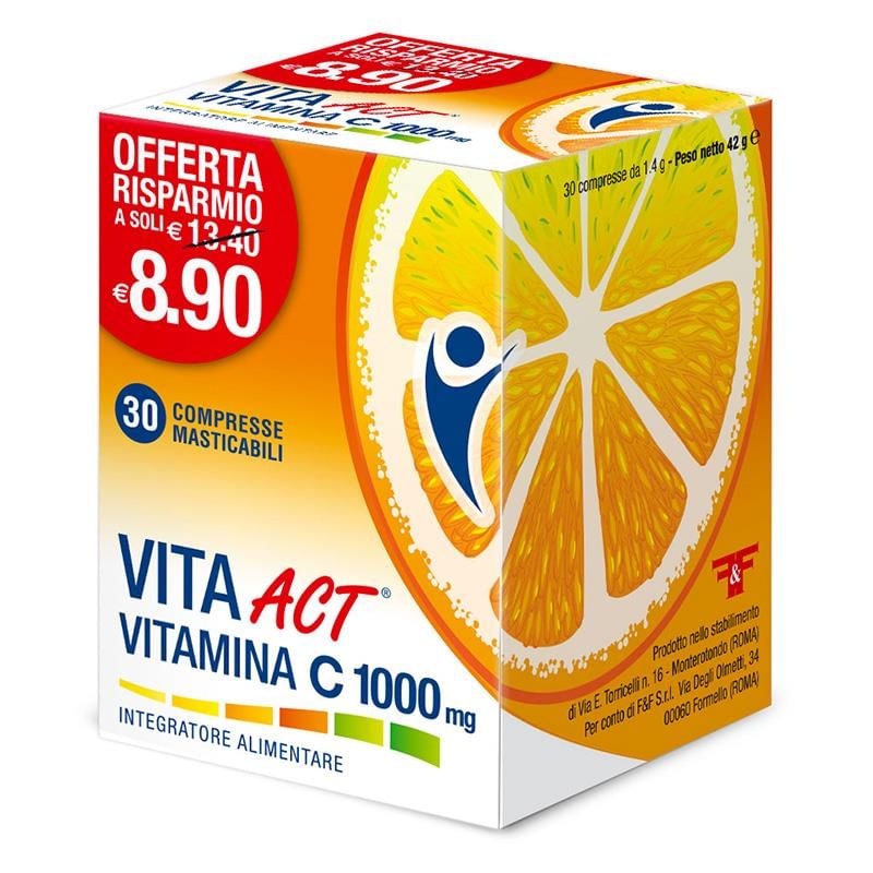 Vita Act Vitamina C 1000Mg 30 Compresse Masticabili-image