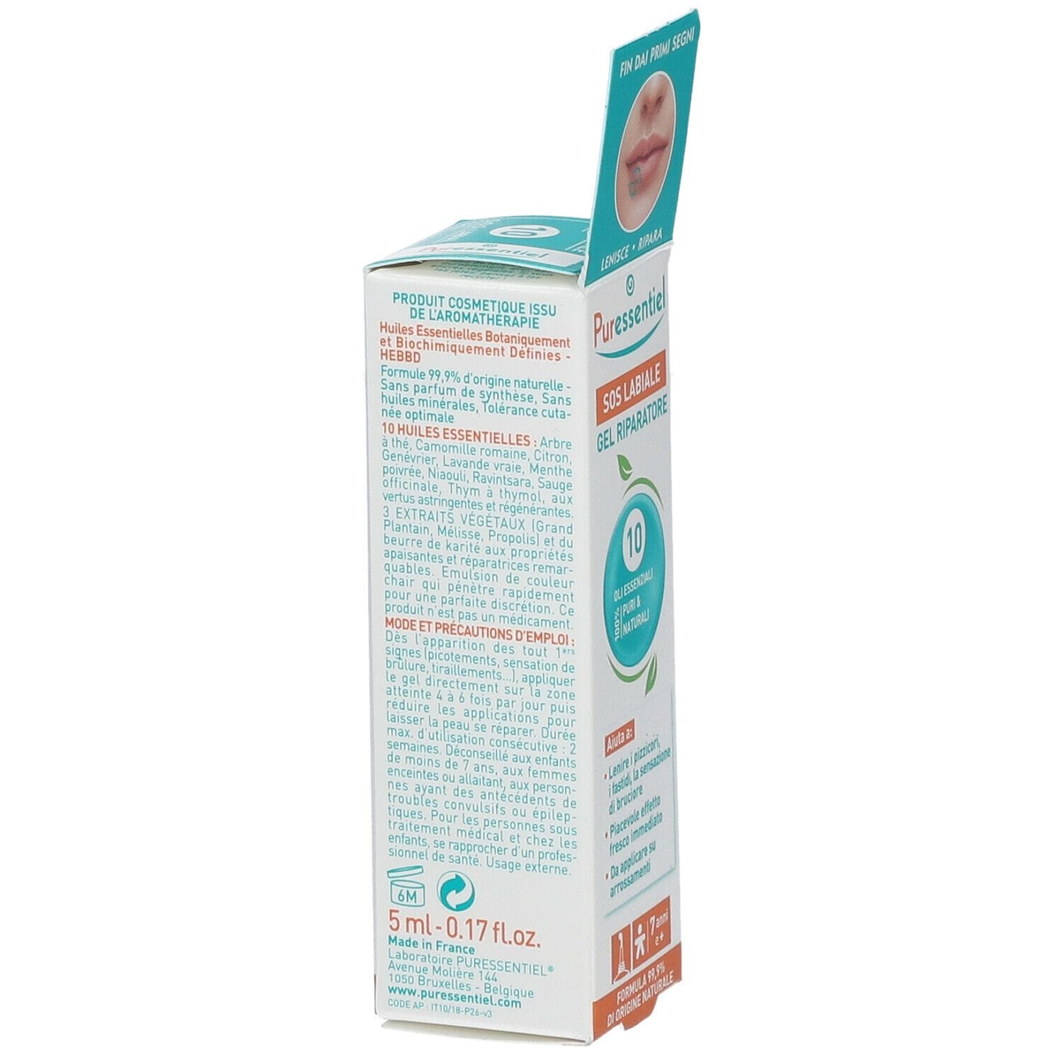 PURESSENTIEL SOS LABIALE 5 ML