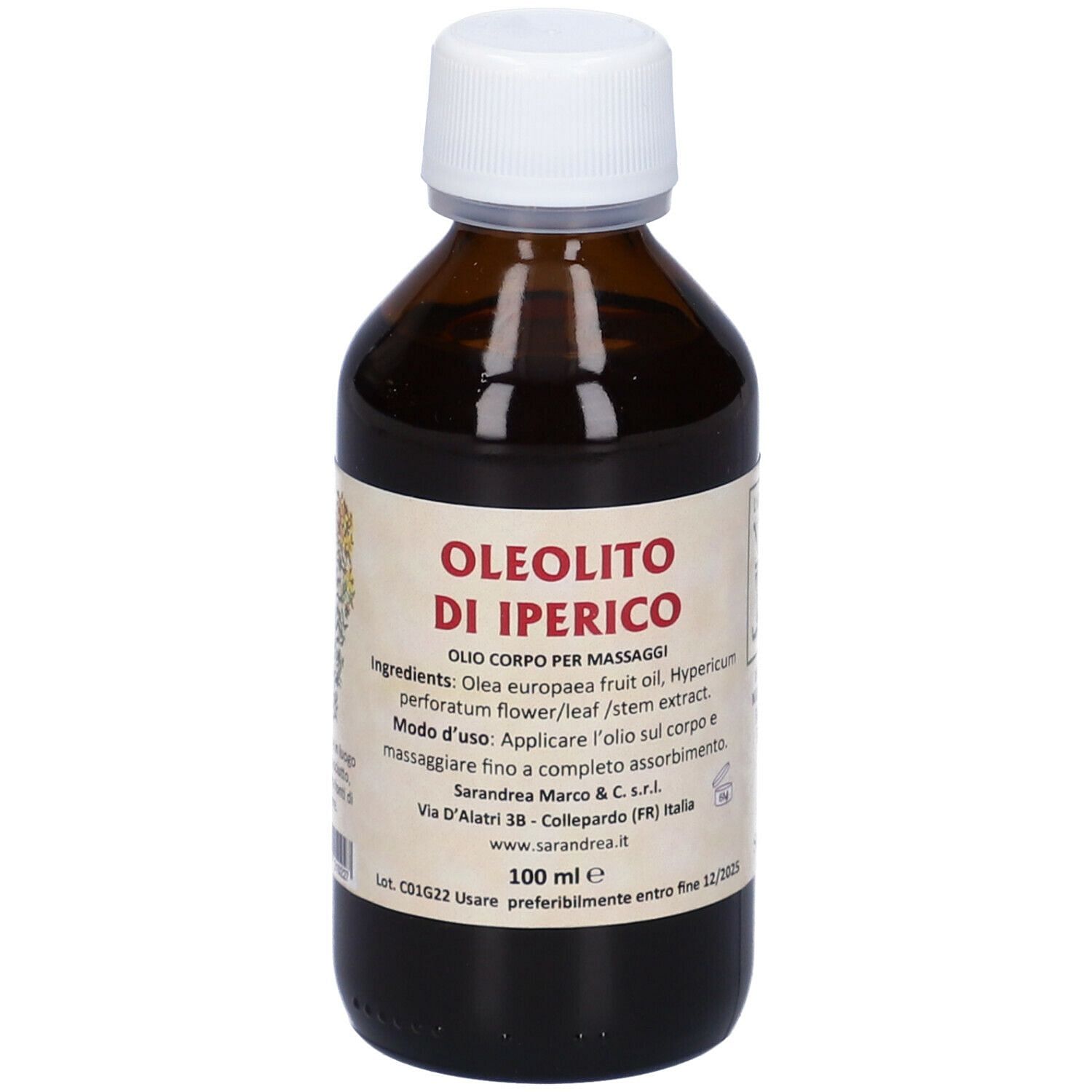 Oleolito Di Iperico 100 Ml