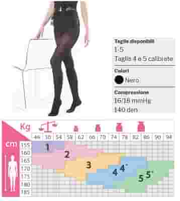 KAMILA COLLANT MICRO FIBRA MICROLADY 140 DENARI NERO 4