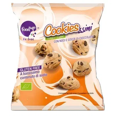 COOKIESSIMI BISCOTTI CON NOCI E GOCCE DI CIOCCOLATO 50 G COOKIESSIMI BISCOTTI CON NOCI E GOCCE DI CIOCCOLATO 50 G
