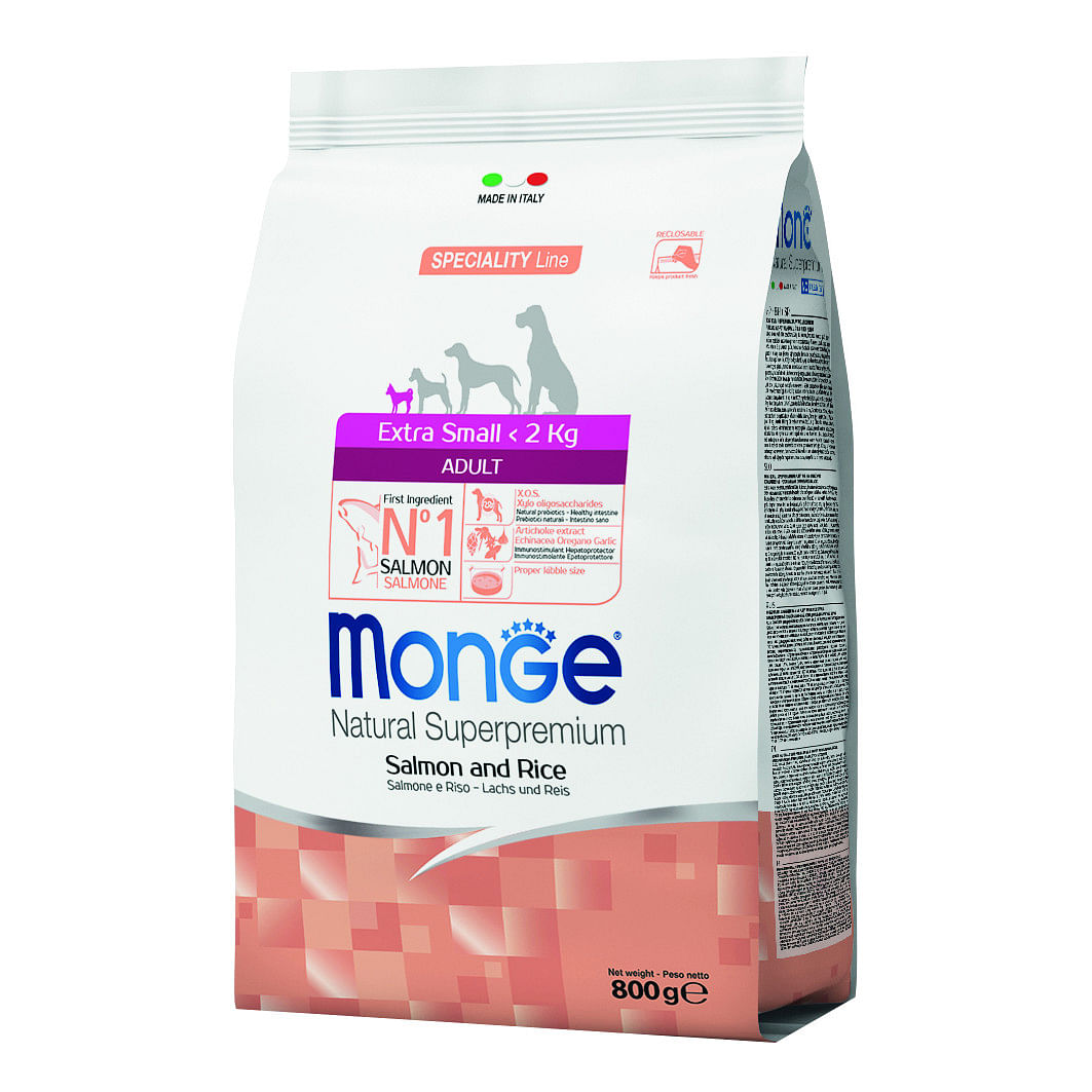 Monge Extra Small Adult Salmone & Riso 800 G