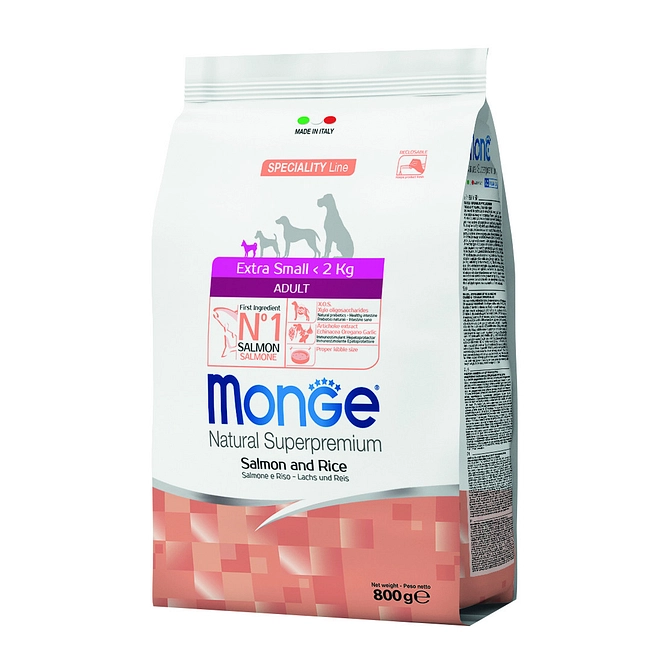 Monge Extra Small Adult Salmone & Riso 800 G