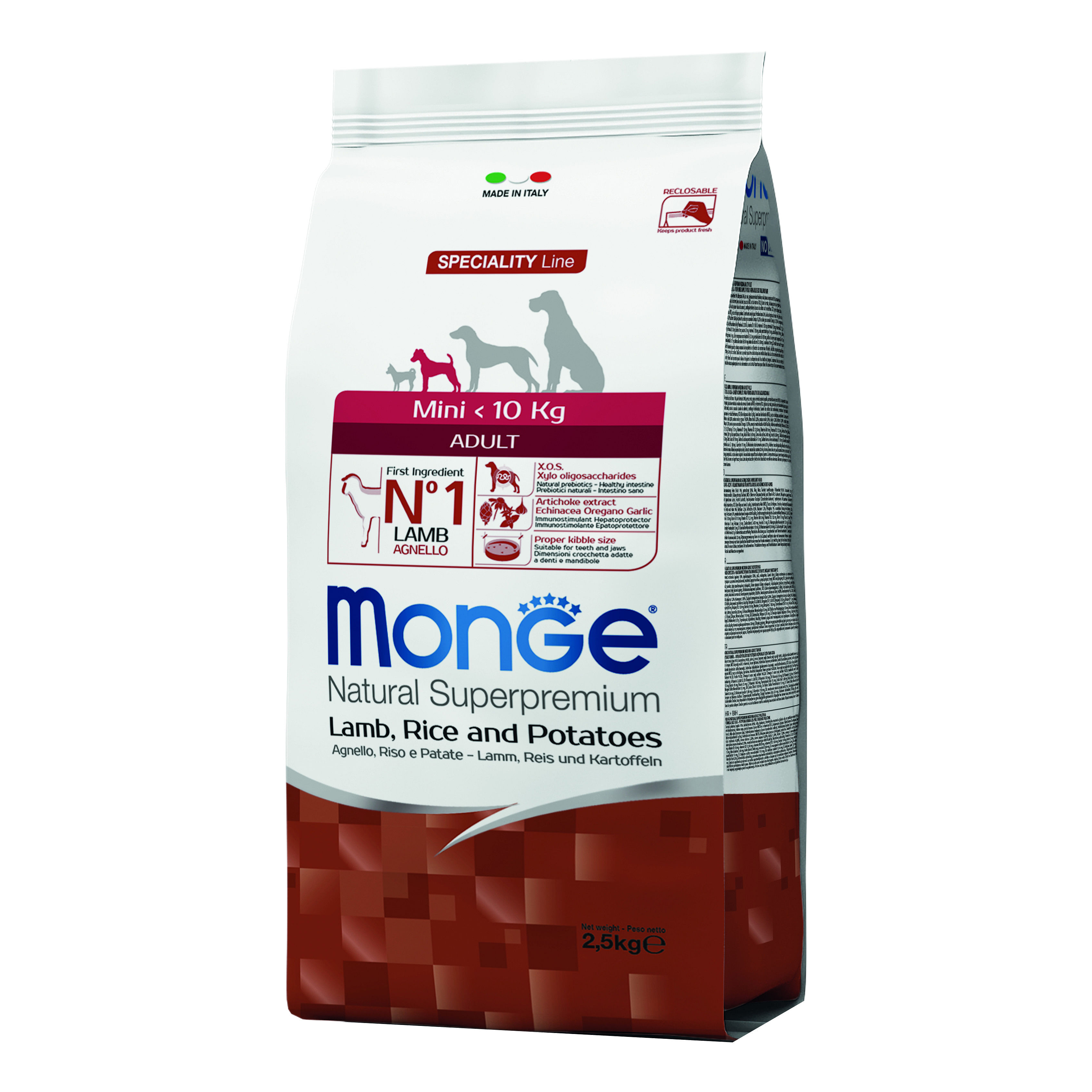 Monge Mini Adult Agnello Riso & Patate 2500 G