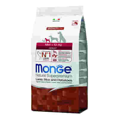 MONGE MINI ADULT AGNELLO RISO & PATATE 2500 G
