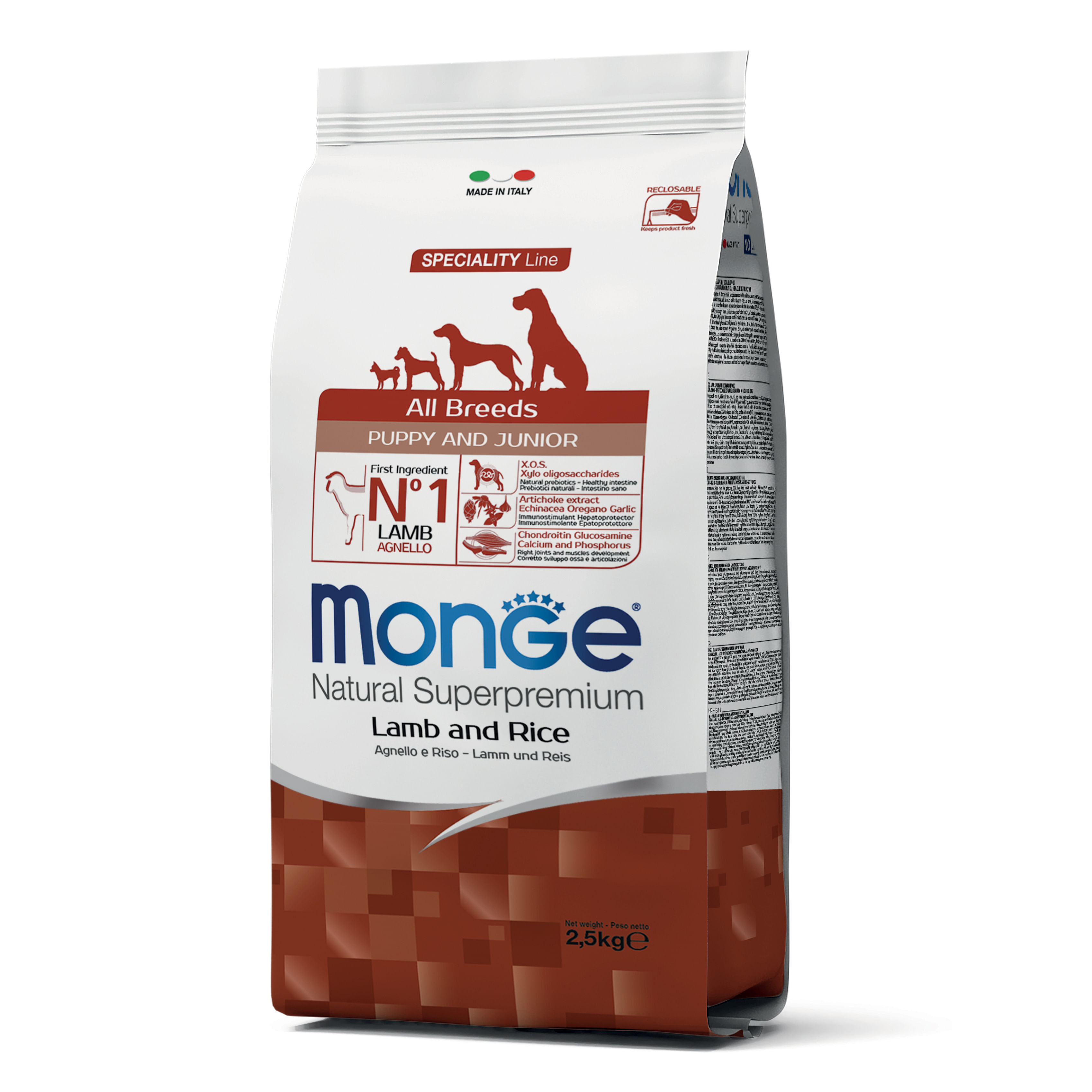 Monge All Breeds Puppy Agnello & Riso 2500 G