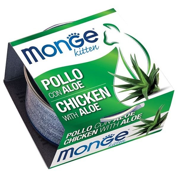 Monge Fruits Pollo Con Aloe 80 G