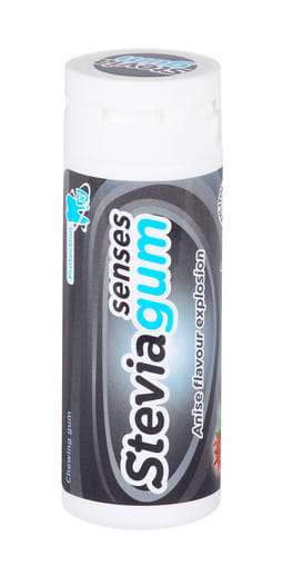 LEMON PHARMA STEVIAGUM BLACK SENSES 20 GOMME