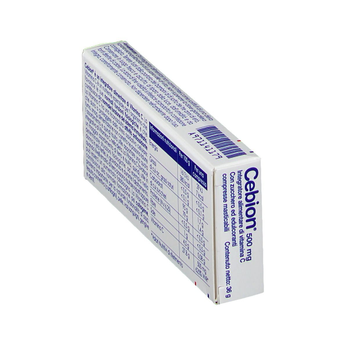 CEBION MASTICABILE LIMONE VITAMINA C 500 MG 20 COMPRESSE