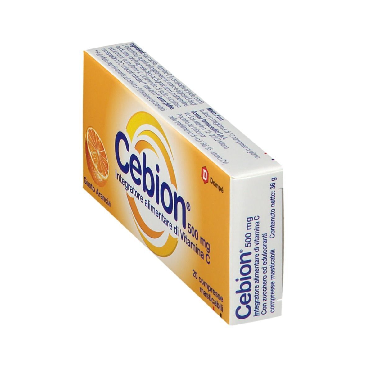 CEBION MASTICABILE ARANCIA VITAMINA C 500 MG 20 COMPRESSE