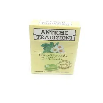 ANTICHE TRADIZIONI CARAMELLE SENZA ZUCCHERO CAMOMILLA ANTICHE TRADIZIONI CARAMELLE SENZA ZUCCHERO CAMOMILLA
