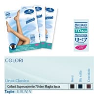 SAUBER COLLANT 70 DENARI SUPER COPRENTE MAGLIA LISCIA BLU 3 LINEA CLASSICA