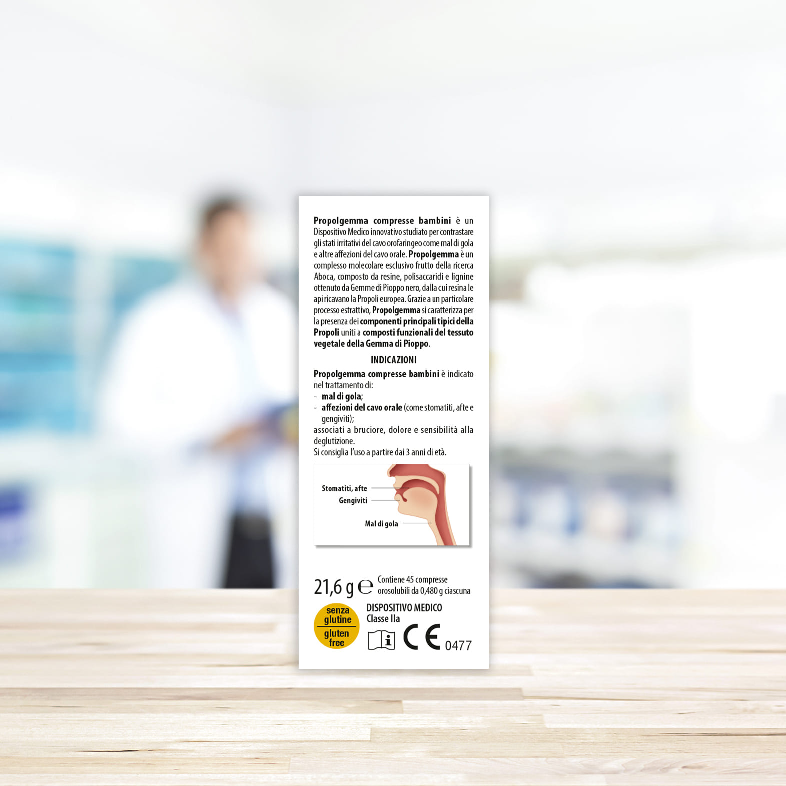 PROPOLGEMMA BAMBINI 45 COMPRESSE OROSOLUBILI 480 MG