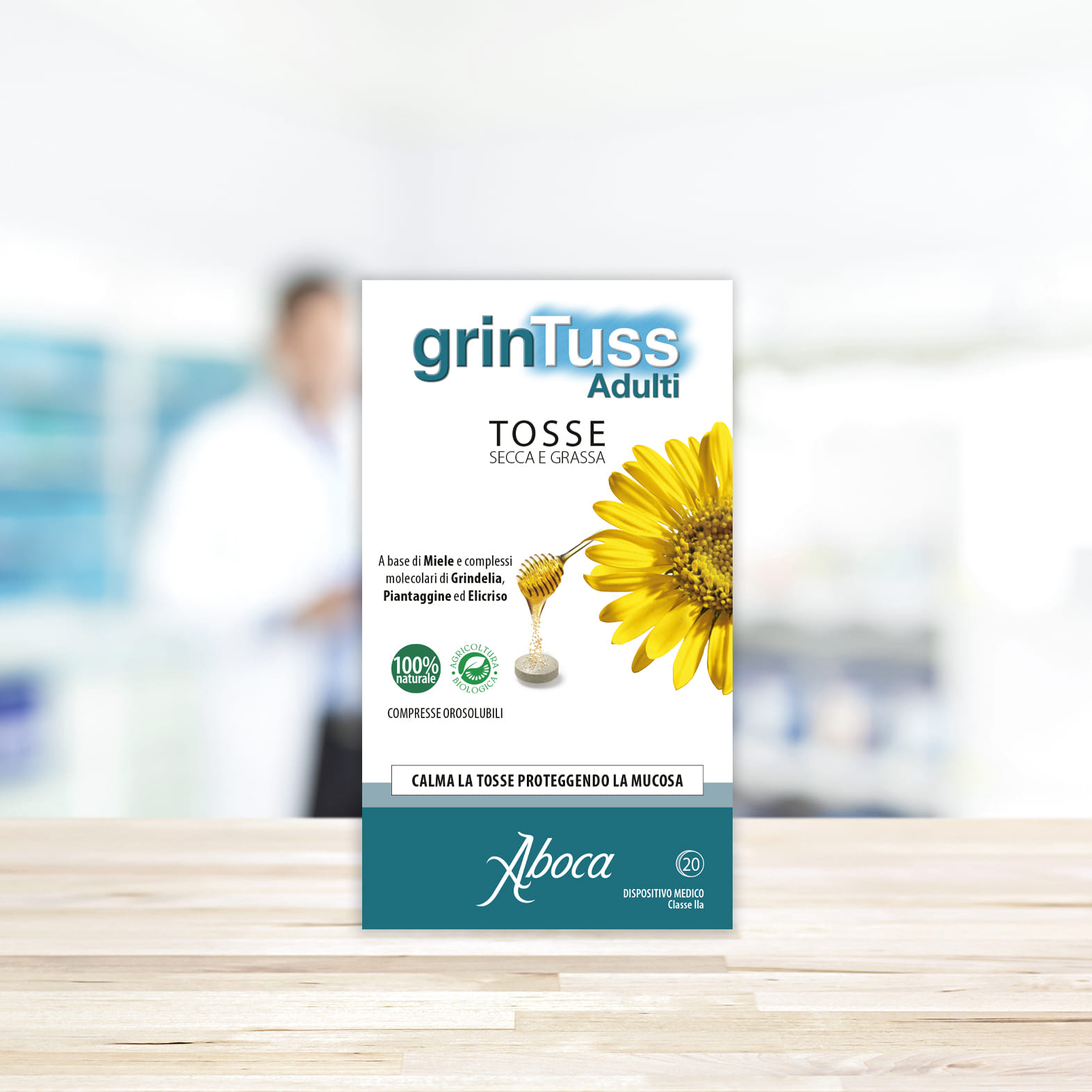 GRINTUSS ADULTI 20 COMPRESSE CON POLIRESIN 1,5 G